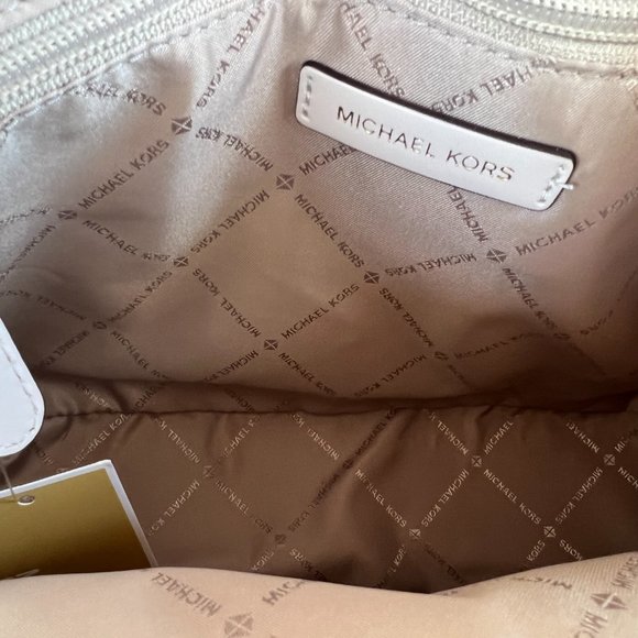 Michael Kors Teagen Large Long Drop Shoulder Tote Bag Light Cream - Picture 9 of 10